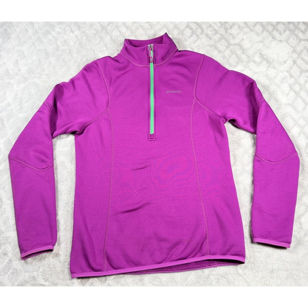 Patagonia Active Jacket Womens Medium Purple 1/2 Zip Outdoor Hike